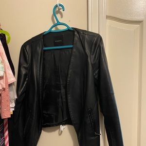Faux leather jacket